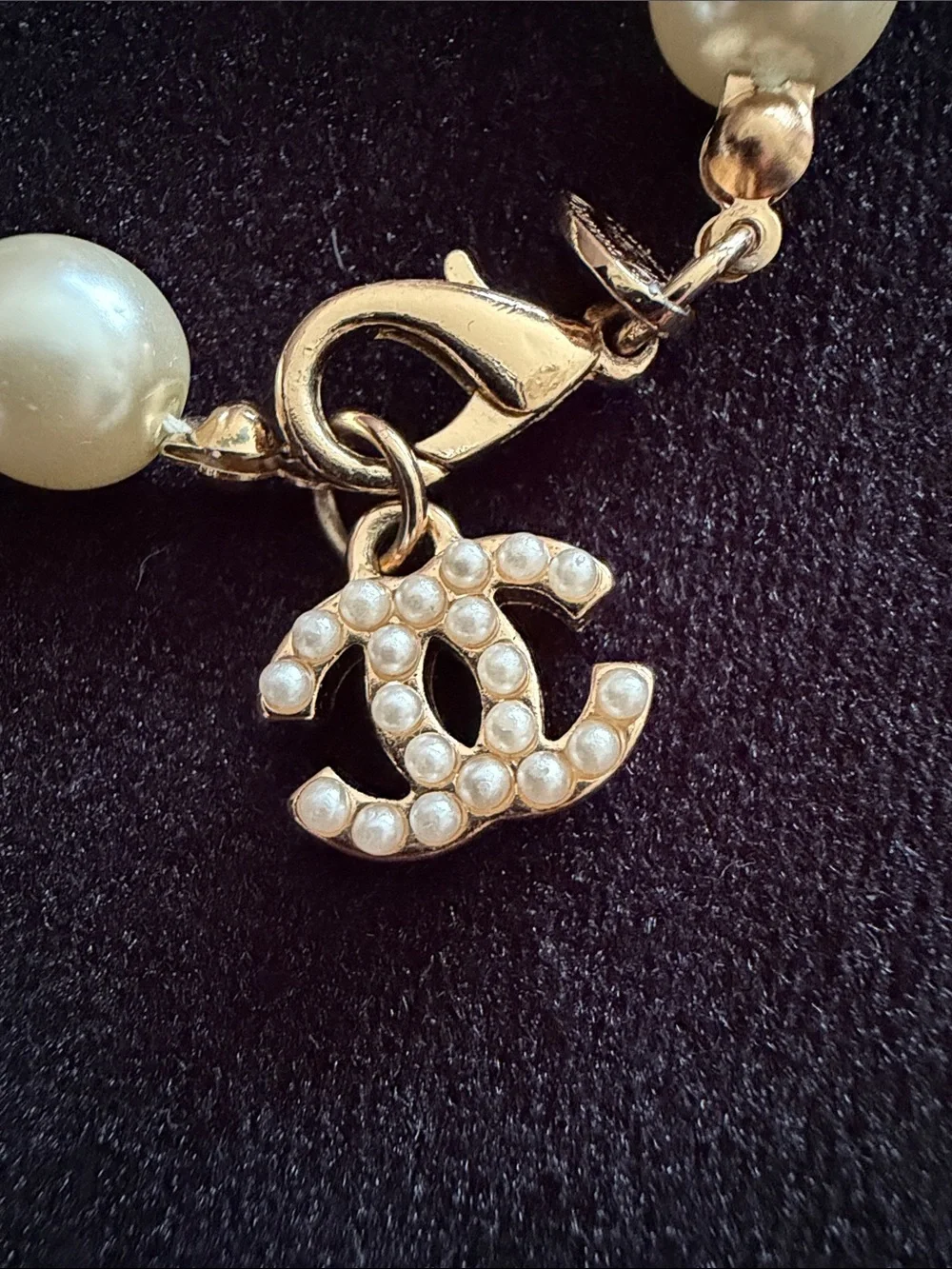 Chanel Pearl Charm Bracelet in Ivory and Gold